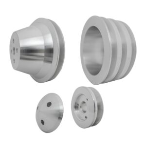 Small Block Ford Pulley Kit - 3" - High Flow - 3V, Late, 4 Bolt