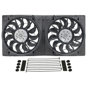 High Output Dual 12" Electric RAD Fan/Plastic Shroud Kit