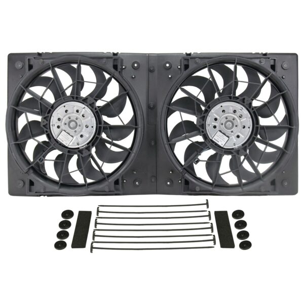 High Output Dual 12" Electric RAD Fan/Plastic Shroud Kit