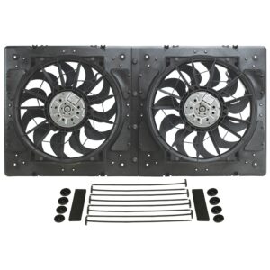 High Output Dual 12" Electric RAD Fan/Plastic Shroud Kit