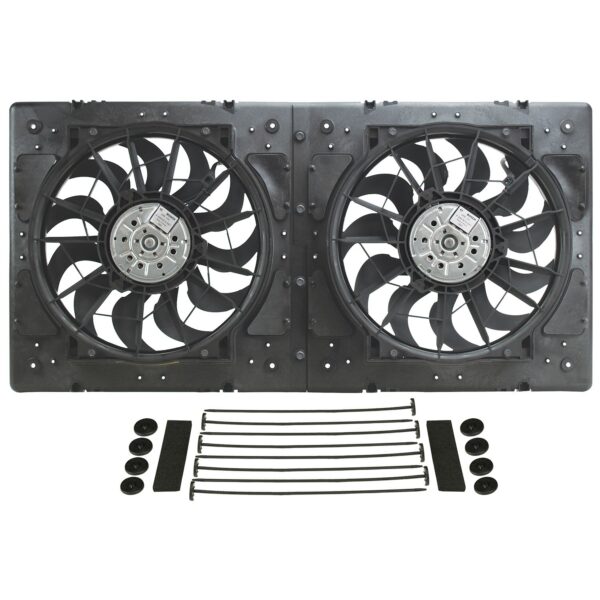 High Output Dual 12" Electric RAD Fan/Plastic Shroud Kit