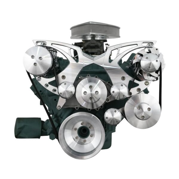 Big Block Buick Style Track Serpentine Kit - AC & PS