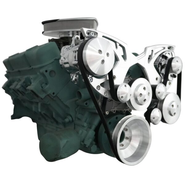 Big Block Buick Style Track Serpentine Kit - AC & PS