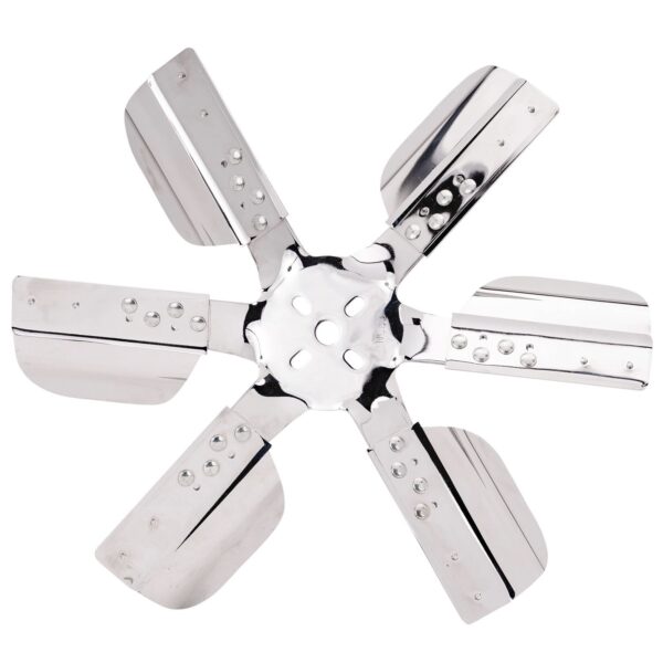 17" Heavy Duty Stainless Steel Standard Rotation Flex Fan, Chrome Hub