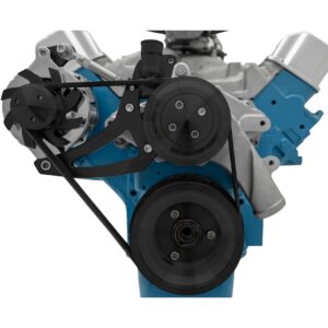 Ford FE Serpentine System - ALT Only - Black