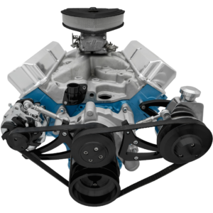 Ford FE Serpentine System: PS-Key - Black