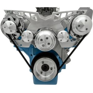 Ford FE Pro Track Serpentine System - PS-Key - Chrome