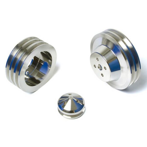 Ford FE V-Belt Pulley Kit - High Flow - 3V