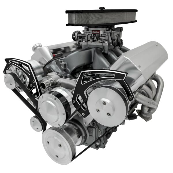 Chevy LS Style Track - PS & ALT - Black Onyx