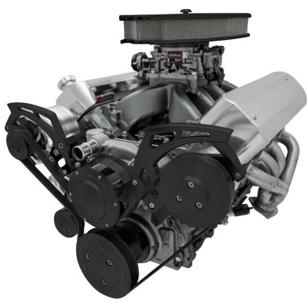 Chevy LS Style Track - PS & ALT - Black