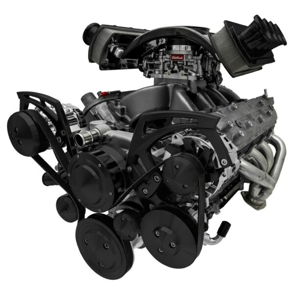 Chevy LS Black Style Track Serpentine Kit (AC/PS/ALT)