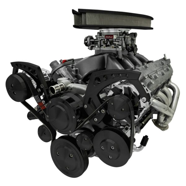 Chevy LS Revolver Serpentine System - AC & PS - Black