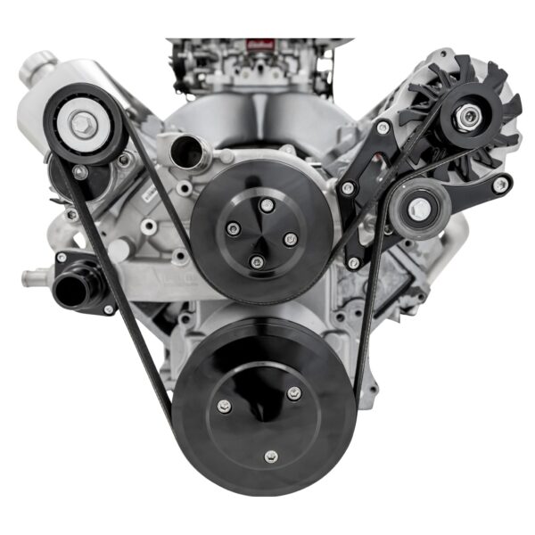 Chevy LS Pro Track Serpentine System - ALT Only - Black