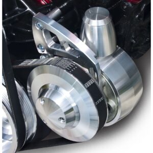 Small Block Chevy Ultra Power Steering Bracket - LWP, Saginaw - Metric