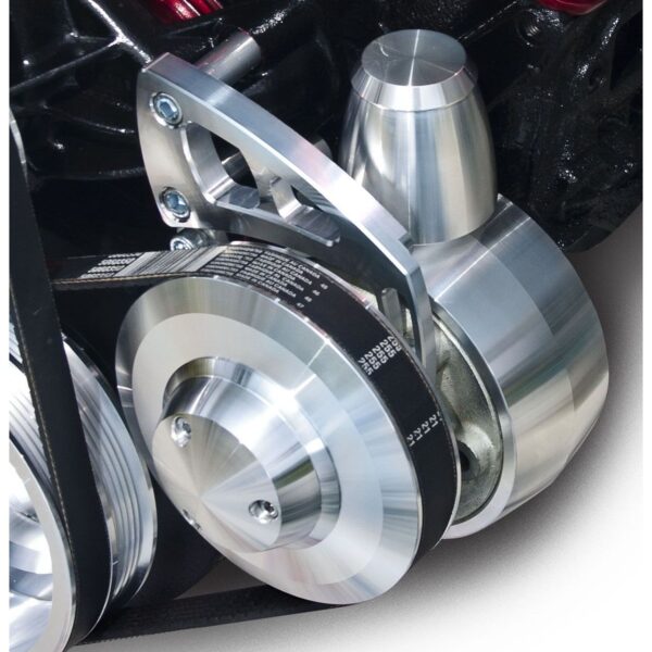 Small Block Chevy Ultra Power Steering Bracket - LWP, Saginaw - Metric