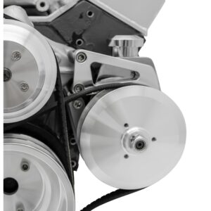 Small Block Chevy Deluxe Power Steering Bracket - LWP, Saginaw