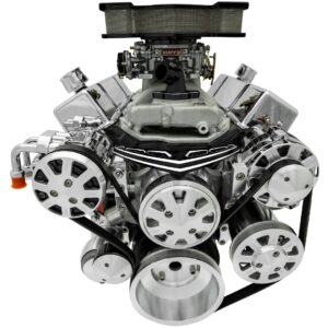 Big Block Chevy Ultra Serpentine System - All Inclusive - AC & PS - Black Onyx
