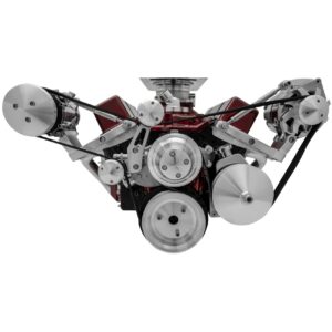 Small Block Chevy Serpentine Conversion Ultra - SWP - Reverse, Outward - Saginaw