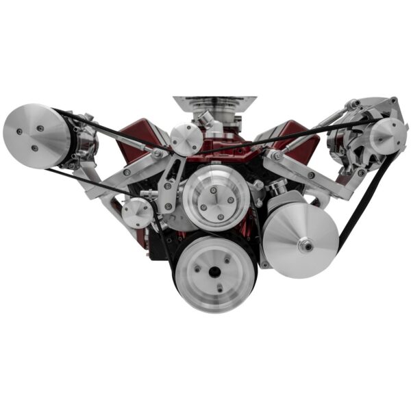Small Block Chevy Serpentine Conversion Ultra - SWP - Reverse, Outward - Saginaw
