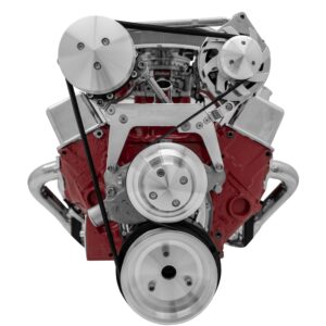 Small Block Chevy High Moutn Serpentine Conversion - AC & ALT