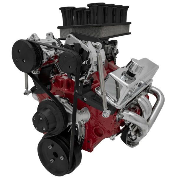 Big Block Chevy Serpentine Conversion Ultra - Inward - SWP - AC & ALT - Black