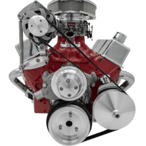 Small Block Chevy Serpentine System - Inward - PS - SWP - Reverse - Saginaw-Key