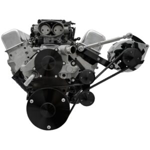 Chevy LT1 Gen II Serpentine Conversion - Outward - ALT Only - Corvette - Black