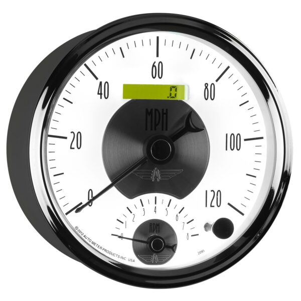 3-3/8 in. IN-DASH TACHOMETER, 0-8,000 RPM, PRESTIGE BLACK DIAMOND