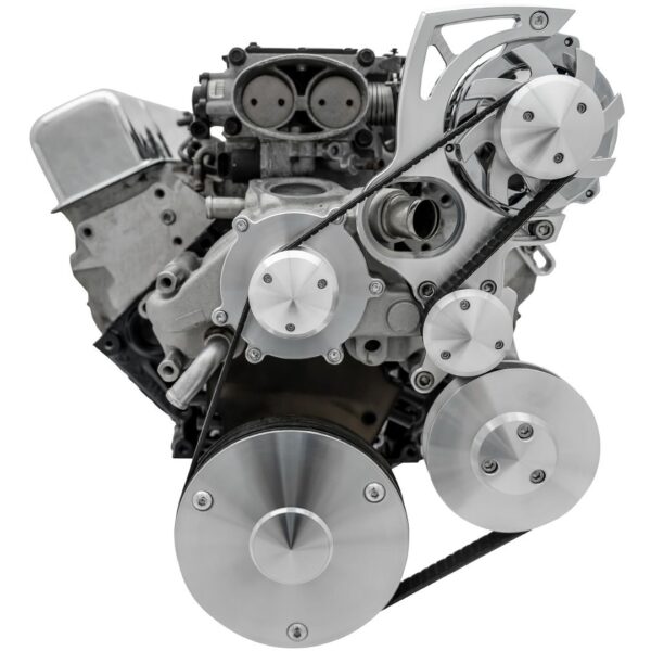 Chevy LT1 Gen II Serpentine Conversion - High Mount - PS & ALT - GMT2