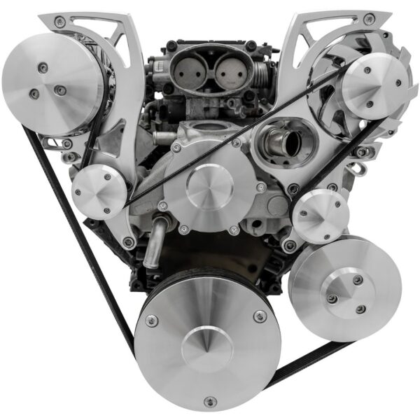 Chevy LT1 Gen II Serpentine Conversion - High Mount - AC & PS - GMT2