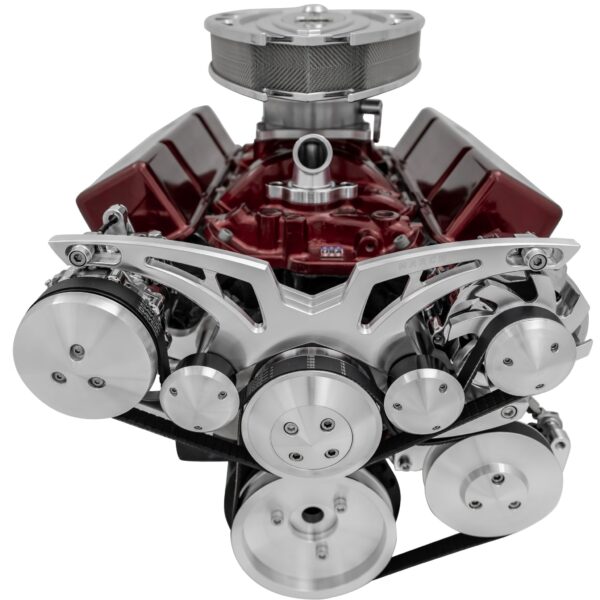 Big Block Chevy Style Track Serpentine System - Corvette - AC & PS