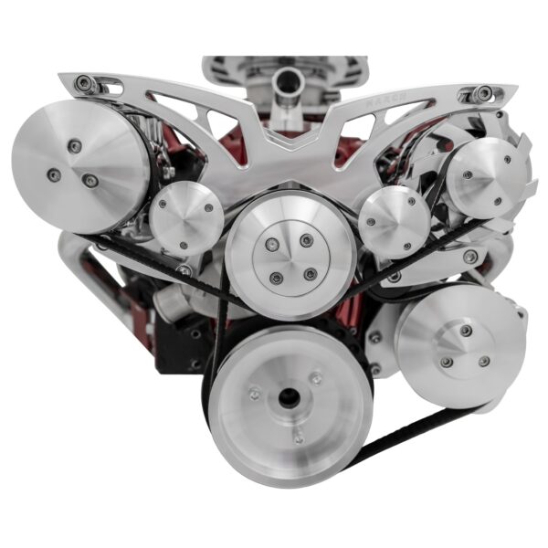 Big Block Chevy Style Track Serpentine System - Corvette - AC & PS