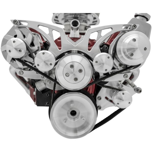 Small Block Chevy Style Track Serpentine System - Corvette - PS & ALT