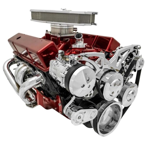 Small Block Chevy Chrome Style Track Serpentine Kit (AC/PS/ALT)
