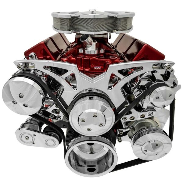 Big Block Chevy All Inclusive Chrome Style Track Serpentine System (AC/PS/ALT)