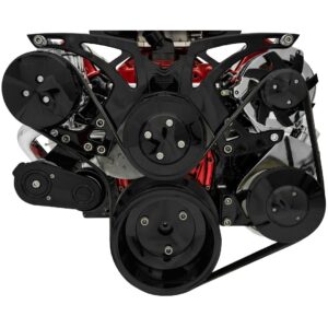 Big Block Chevy Black Style Track Serpentine Kit (AC/PS/ALT)