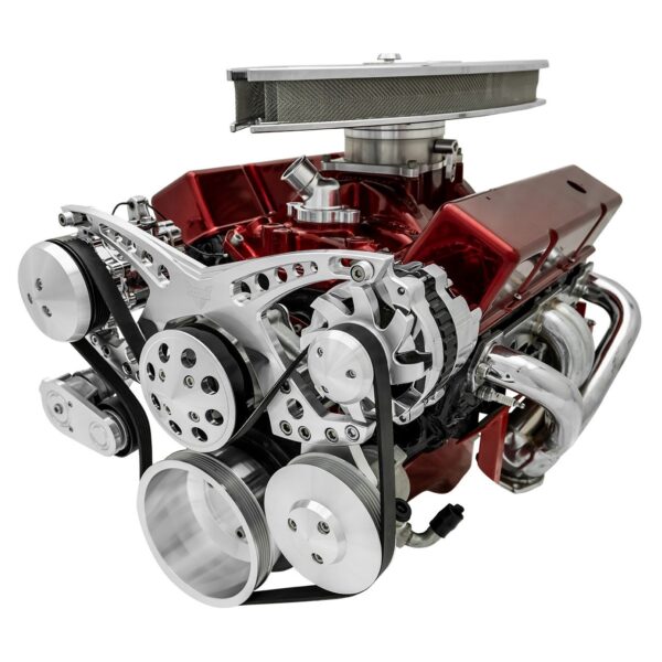 Small Block Chevy Revolver Serpentine System - AC & PS - GMT2 - Chrome