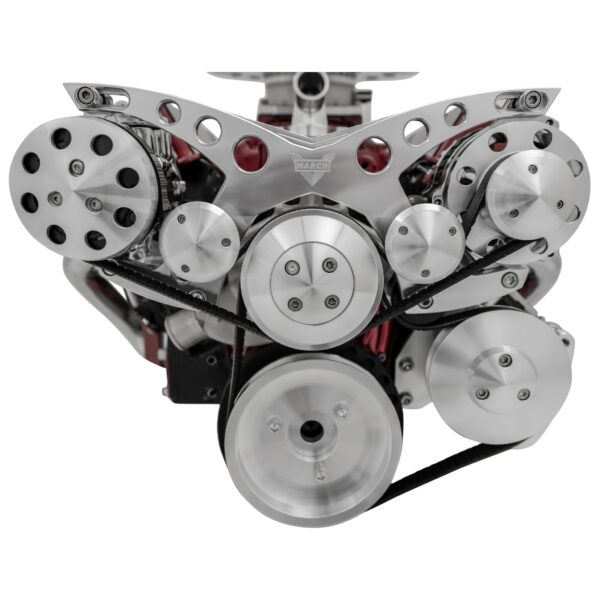Small Block Chevy Revolver Serpentine System - Corvette - AC & PS - GMT2