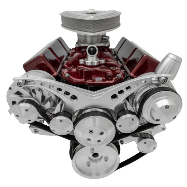 Small Block Chevy Serpentine System - Corvette, PS & ALT - Billet, Saginaw-Key