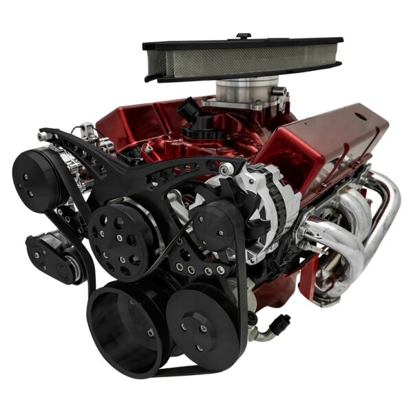 Big Block Chevy Revolver Serpentine System - AC & PS - GMT2 - Black