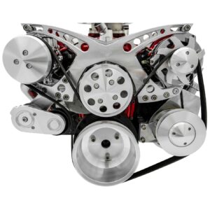 Big Block Chevy Revolver Serpentine System - AC & PS - Saginaw-Key