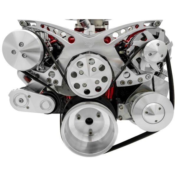 Big Block Chevy Revolver Serpentine System - AC & PS - Saginaw-Key