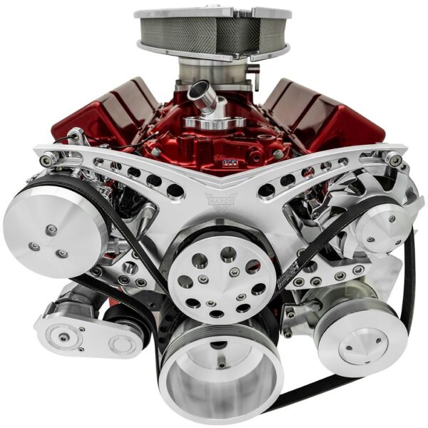 Big Block Chevy Revolver Serpentine System - AC & PS - Saginaw-Key