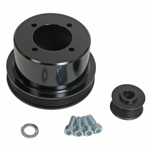 Ford 3.8L Serpentine Pulley Kit - Black