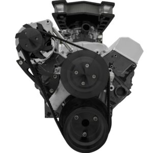 Small Block Chevy Serpentine Conversion Deluxe - Alternator Only - Black