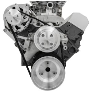 Small Block Chevy High Flow Serpentine Conversion Deluxe - ALT Only - No Covers