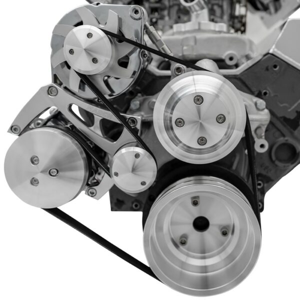 Small Block Chevy High Flow Serpentine Conversion Ultra - AC & ALT