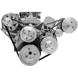 Small Block Chevy Serpentine Conversion Ultra - AC & PS - Saginaw-Key - 508