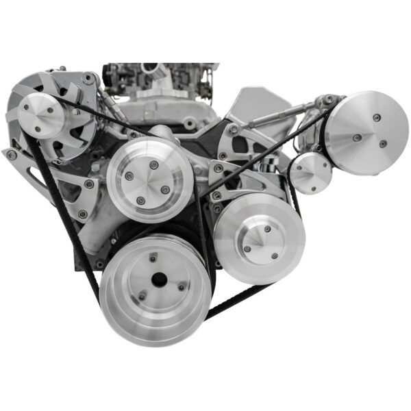 Small Block Chevy Serpentine Conversion Ultra - AC & PS - Saginaw-Key - 508