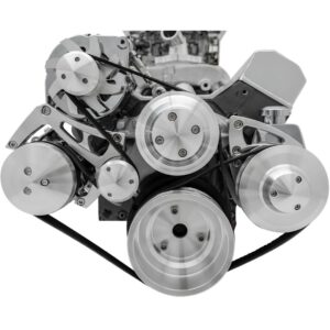 Small Block Chevy Serpentine Conversion Ultra - AC & PS - Saginaw-Press - 7176